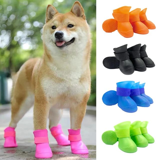 "SHOES FOR DOG"🐶Zapatos para lluvia  🌧️adecuado para tu perro⭐⭐⭐⭐⭐