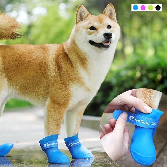 "SHOES FOR DOG"🐶Zapatos para lluvia  🌧️adecuado para tu perro⭐⭐⭐⭐⭐